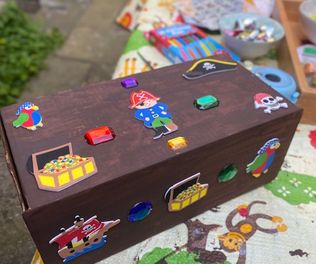 Pirate box by Danny, 6-years-old